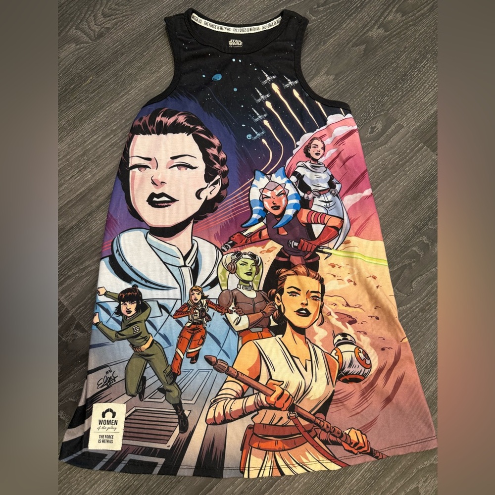 🌌 Star Wars Women of the Galaxy Kids Dress Size 14Y| Disney Store Exclusive ✨